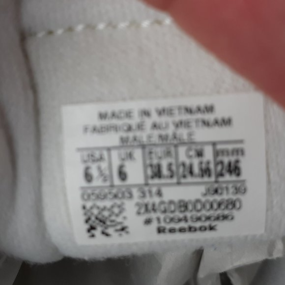 Reebok Mens Classic White Sneaker Shoe Sz 6.5 - Picture 9 of 9